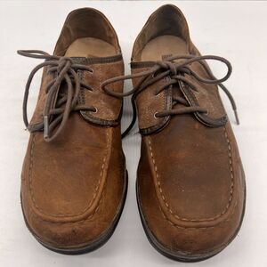 OLUKAI Kupa'a Brown Leather Lace Up Outdoor Shoes Sz 9.5